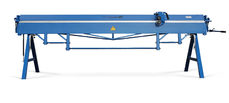 Niebieska zginarka wyprodukowana i oferowana przez Prod-Masz